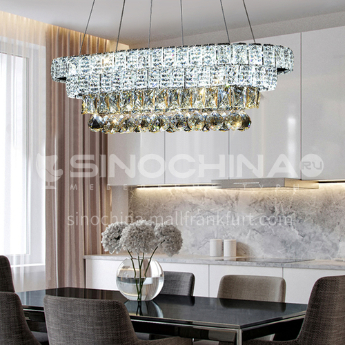 Crystal dining room chandelier simple modern creative personality chandelier atmosphere dining room led lamps-LG-D545